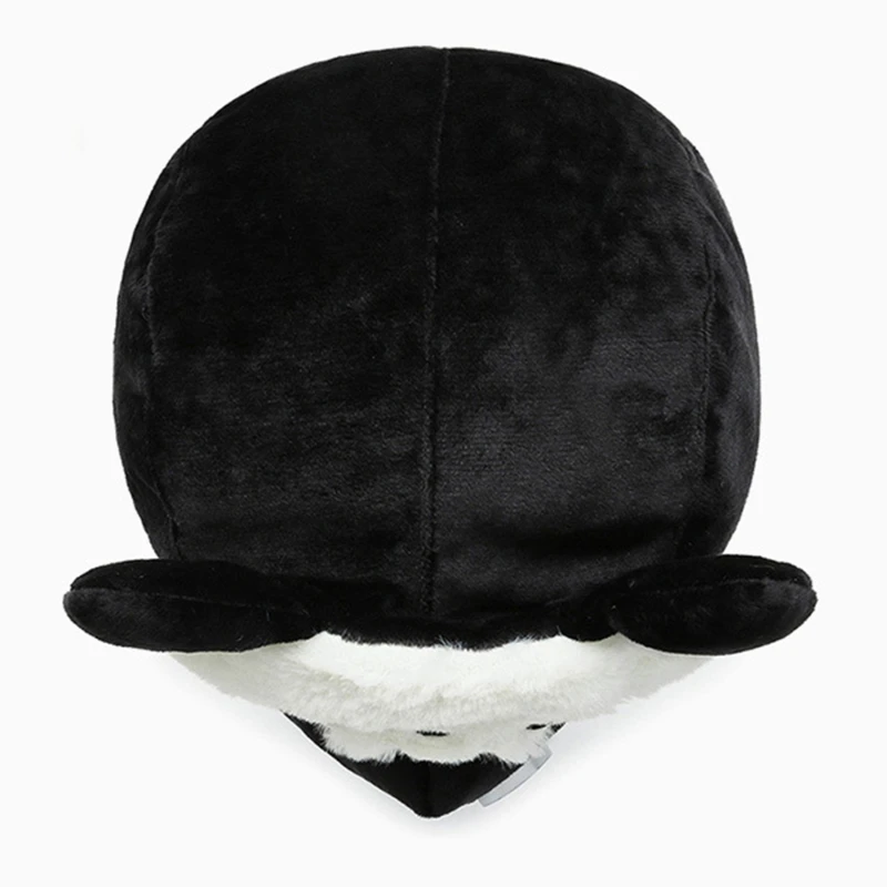 sheepskin flying hat 2022 Hot Sale Children's Winter Warm Hat Cute Panda Earmuff Bomber Hat Boy Girl Plus Velvet Thick Beanie Hat best men's bomber hats