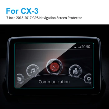 

7 Inch HD Clear Touch Screen Protector Car GPS Navigation Tempered Glass Film for Mazda CX-3 CX3 2015 2016 2017 Car Accessories