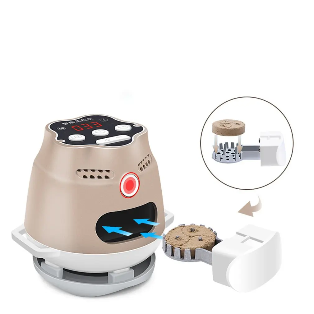 Moxibustion Box Moxibustion интеллектуальный регулятор температуры бездымный Электрический поворотный гриль Mute Health Home дворцовый теплый