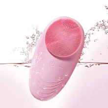 Звуковая Очищающая щетка для лица, электрическая силиконовая щетка для мытья лица, массажер, водонепроницаемая перезаряжаемая щетка для лица, инструмент для ухода за кожей