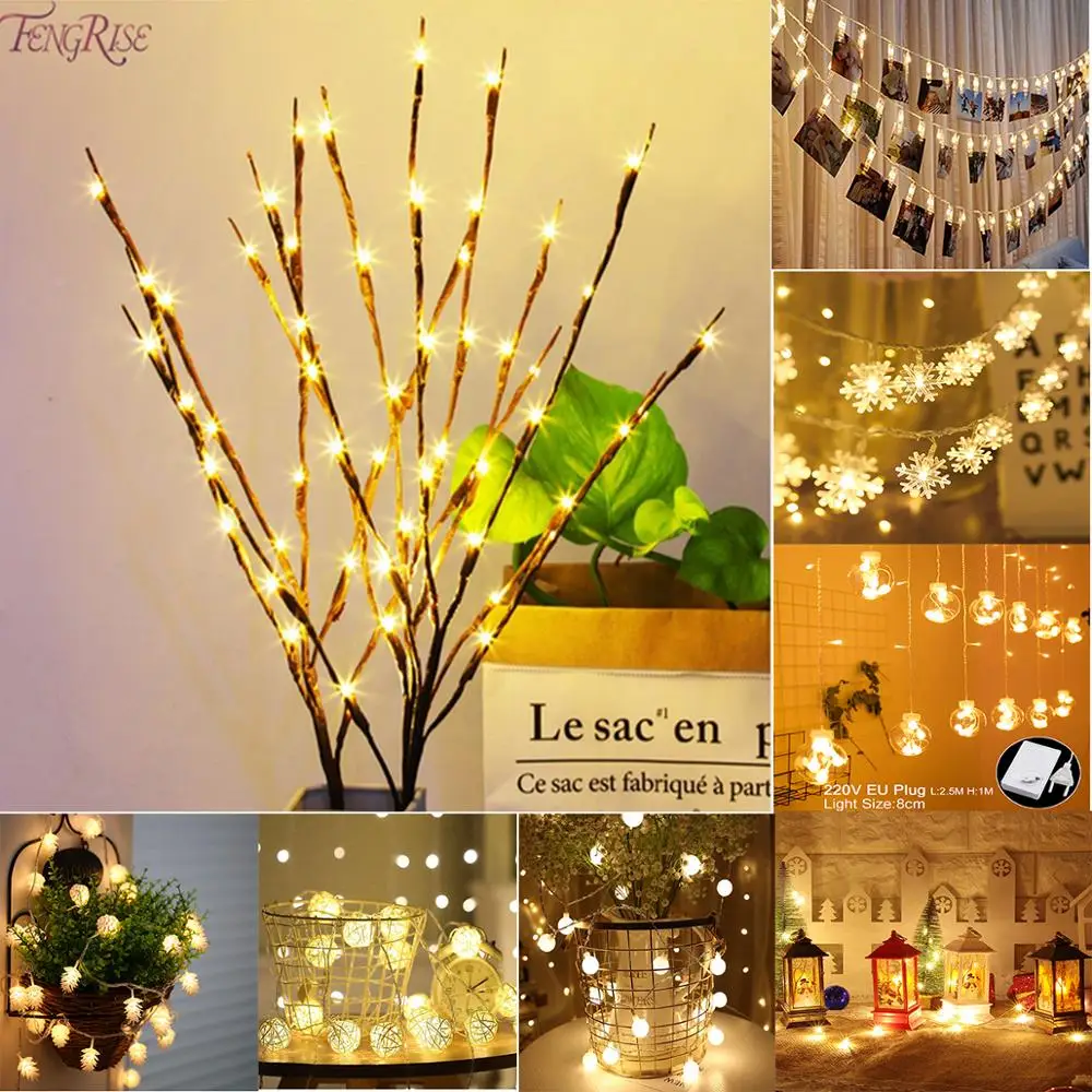 

FENGRISE Wedding Light Ornament Merry Christmas Decoration for Home Christma Tree Light Navidad Xmas 2019 New Year 2020 Decor