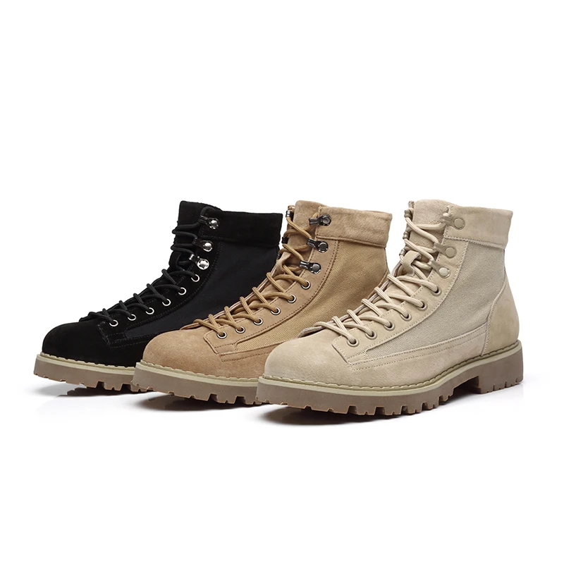 Мужские Винтажные ботильоны LIAOCHI модная обувь из натуральной кожи на шнуровке