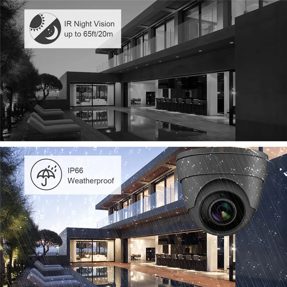 UniLook(Hikvison совместимый) 5MP ИК купольная POE IP камера наружная Безопасность Аудио CCTV видео наблюдения H.265 ONVIF IPC-D3150G-S