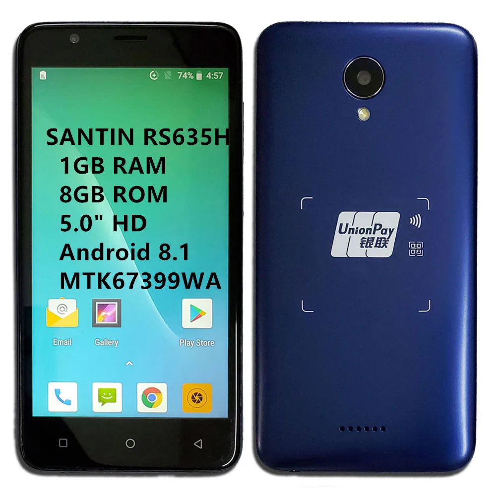 SANTIN RS635H NFC Android 8 1 5 0 &quotHD экран Гб ОЗУ ПЗУ две Sim карты дешевый телефон FDD LTE 4G