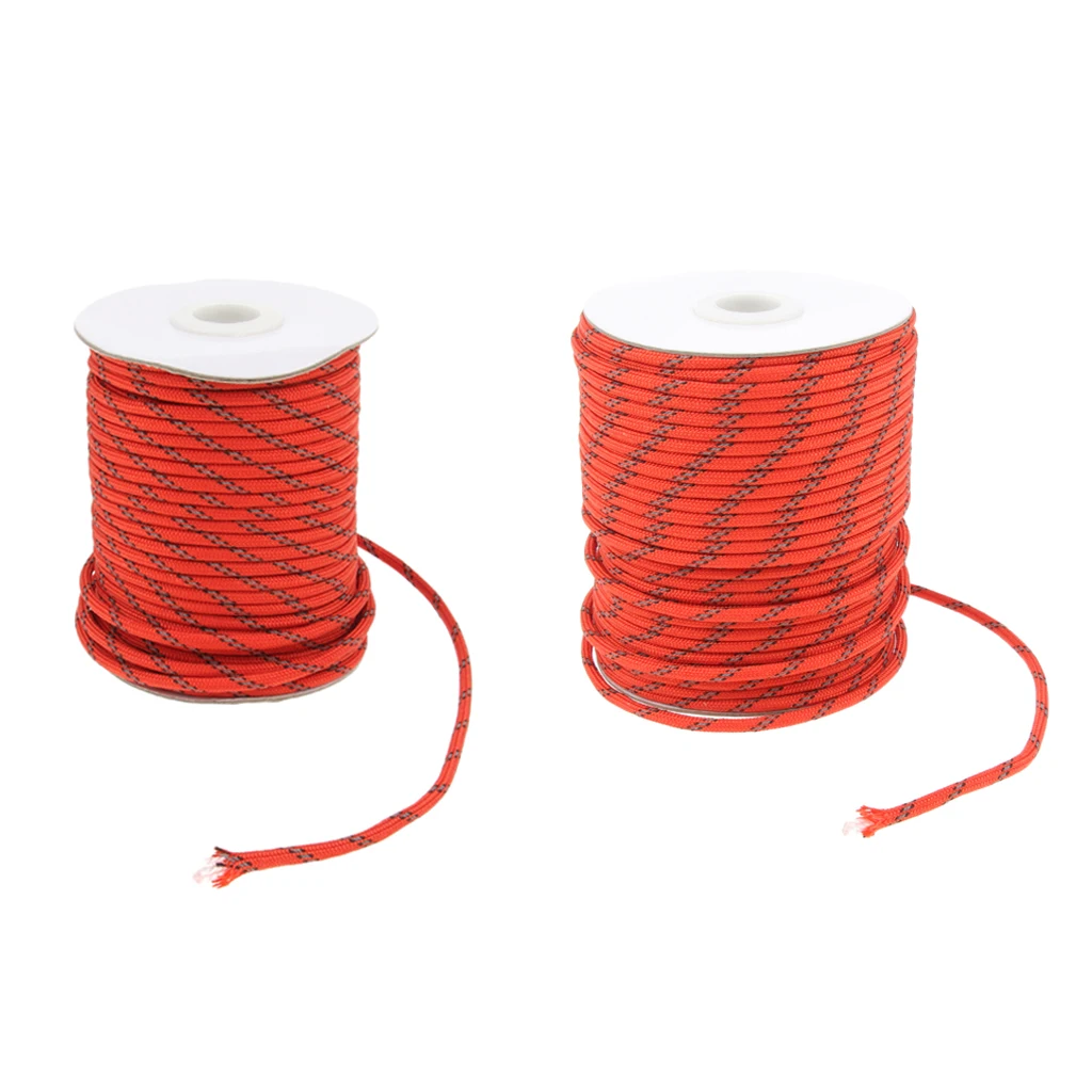 Sun Shelter Reflective Camping Tent Rope Guy Line Cord, Hiking Backpacking Travel Canopy Awning Tarp Sun Shelter Rope Guyline