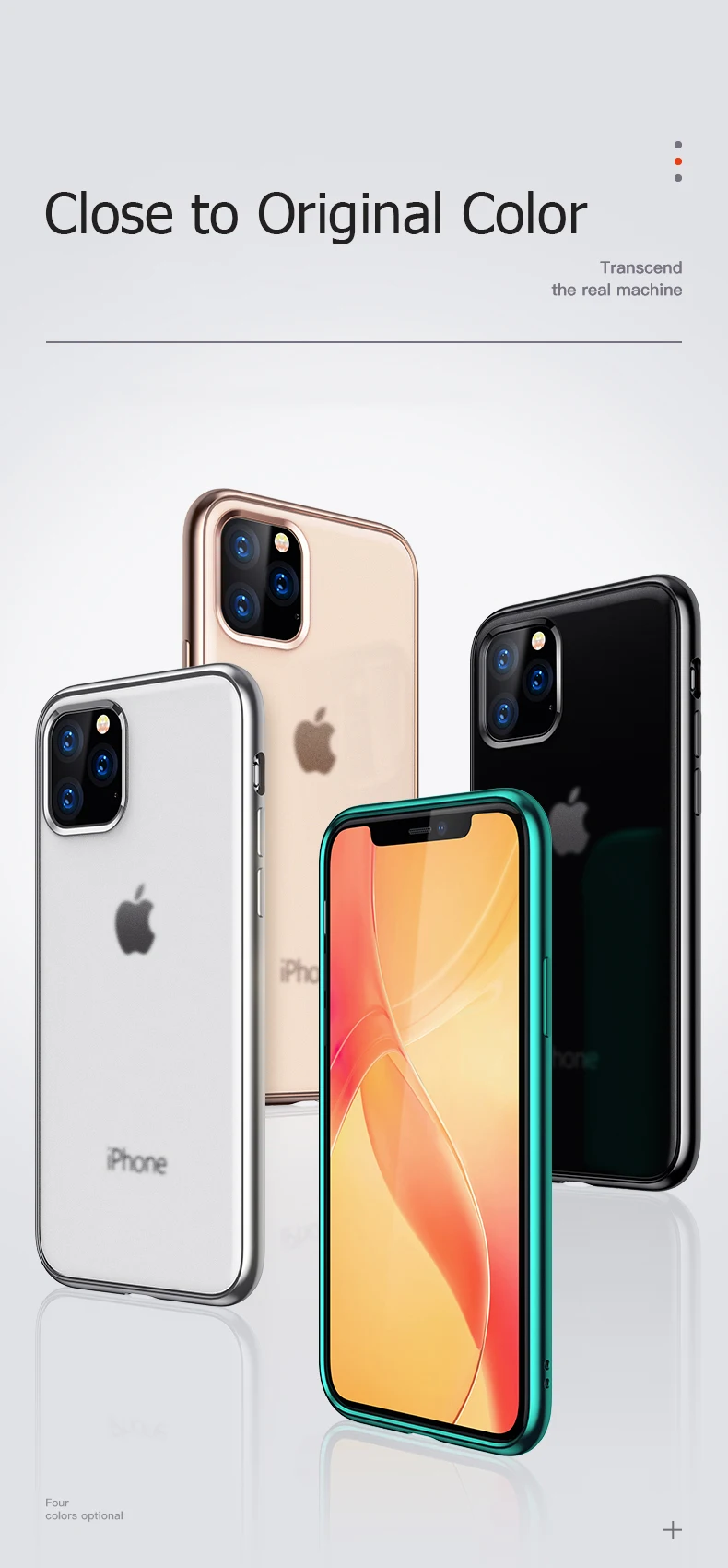 Для iPhone 11 Pro Чехол, роскошное лазерное покрытие, мягкая полупрозрачная матовая задняя крышка из ТПУ для Apple iPhone 11 Pro Max чехол для телефона s