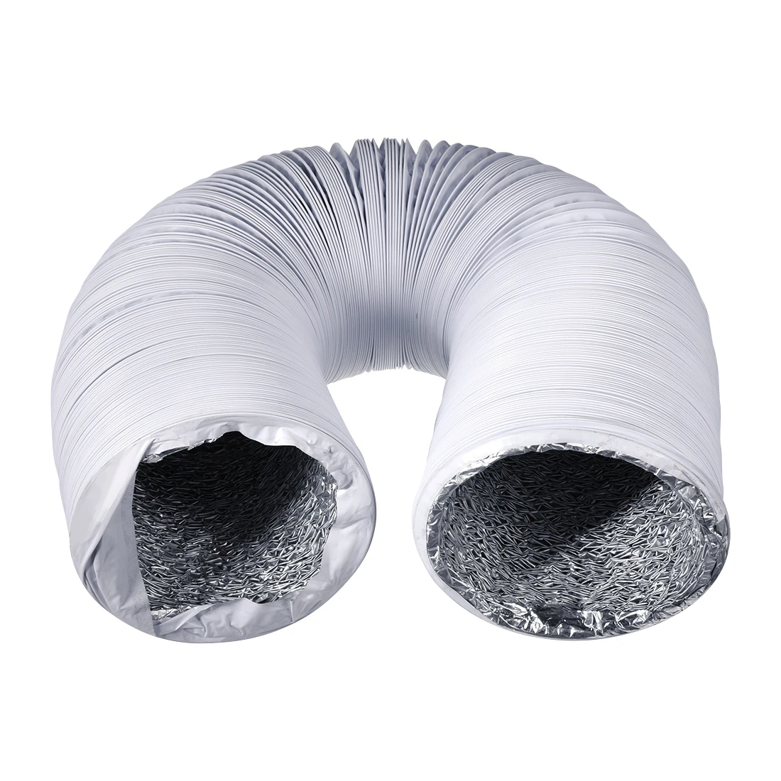 

uxcell 5 Inch Aluminum Foil Duct Hose Grow Tent Room Ventilation System 26Ft Flexible Air Intake Helix Pipe HAVC