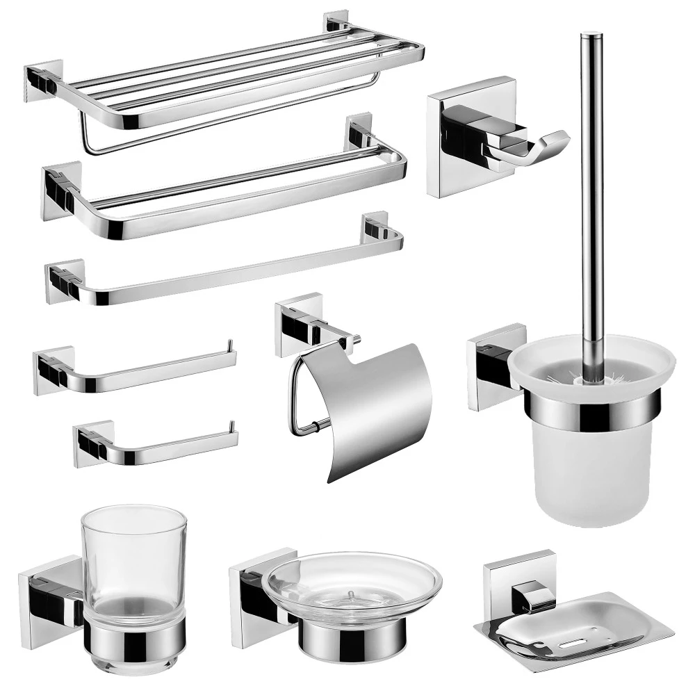 Polished Stainless Steel Bathroom Accessories Rispa