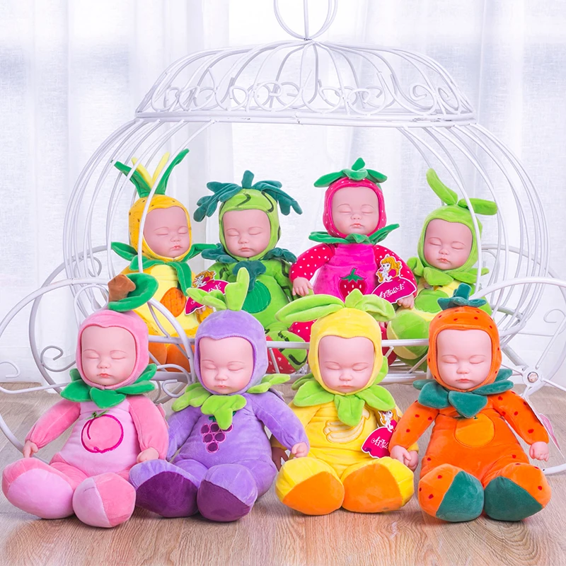 35cm Soft Plush Baby Doll Fruits 
