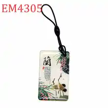 125 кГц ID перезаписываемый с рисунком орхидеи брелок бирки водонепроницаемый брелок пустая карта EM4305 EM4205 контроль доступа 1