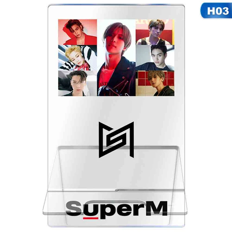 3 KPOP SuperM альбом всех членов персональная индивидуальная акриловая подставка экшн-фигурка стоящая экшн-стол любители украшения подарки - Цвет: 3