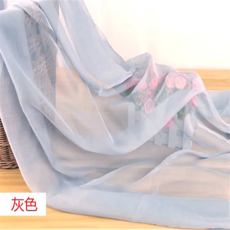 Chiffon Fabric By The Meter for Skirt Dress Clothes The Inner Lining Sewing Chiffon Fabric Green Fabric For Summer Dress