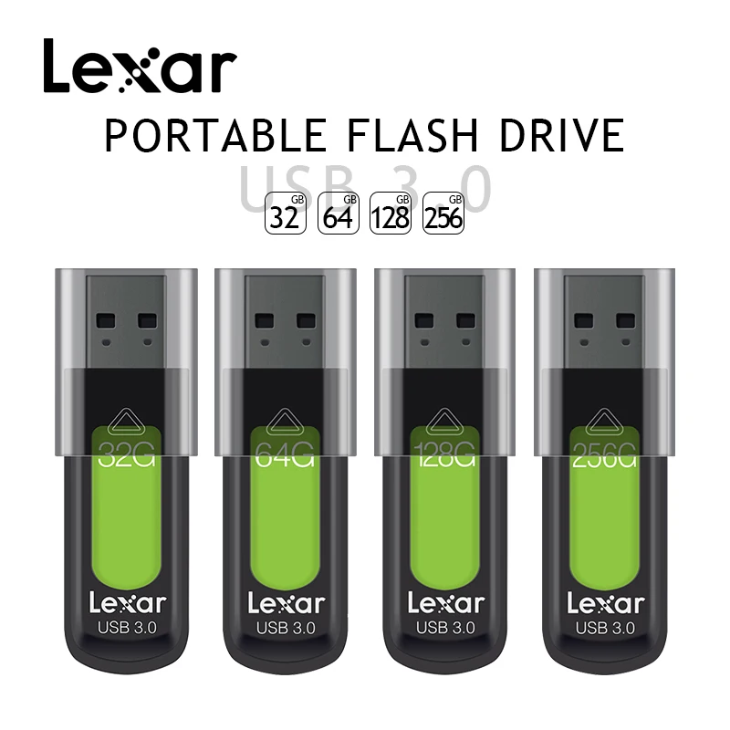 Lexar S57 USB флэш-накопитель 128 ГБ 256 ГБ макс Reaing Скорость 150 МБ/с. JUMPDRIVE 32 Гб 64 Гб флэш-накопитель Mini U диск USB 3,0 флеш-накопитель
