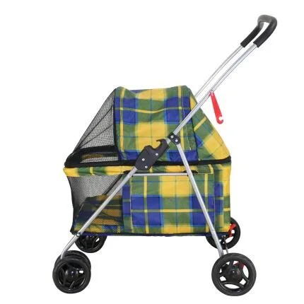 

Large Dog Pet Stroller Four Wheel Light and Simple Folding Collapsible Car Dog Accessories Pet Stroller