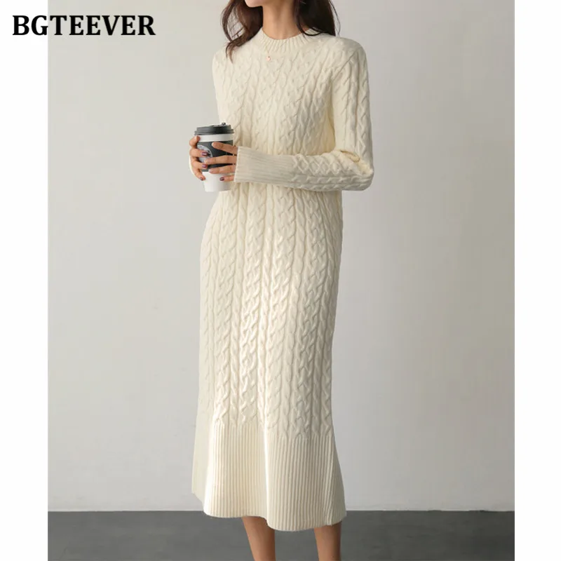 Длинное Вязаное Платье Купить