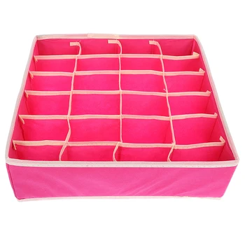 

1PC 24 Grid Storage Boxes For Ties Socks Bra Underwear Divider Drawer Box