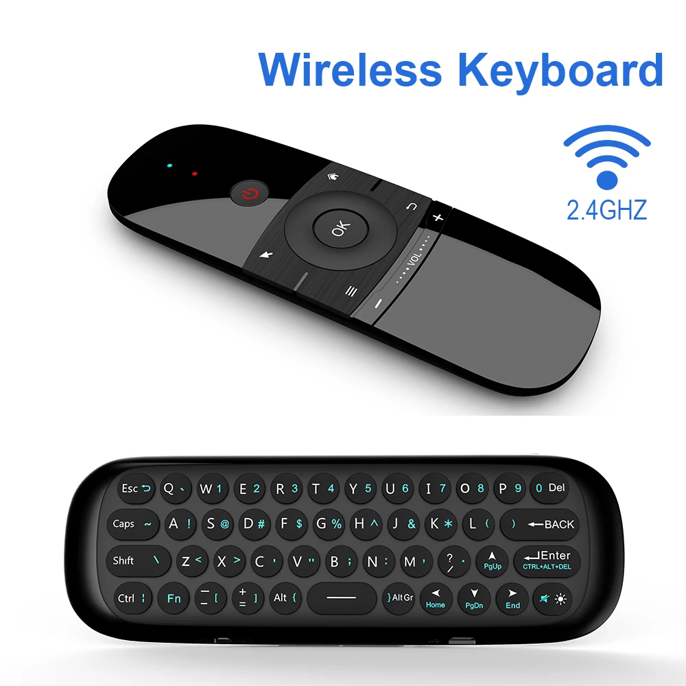 Беспроводная Клавиатура Fly Air Mouse Smart Home TV Wechip W1 совместимая с Bluetooth клавиатура ИК