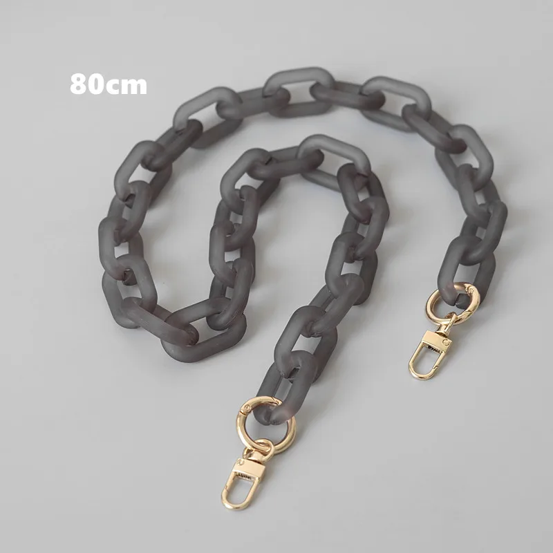 Neue Mode Frau Tasche Zubehör Abnehmbaren Teile Ersatz Kette Grau Harz Luxus Strap Frauen Acryl Schulter Griff Kette – Detail 20