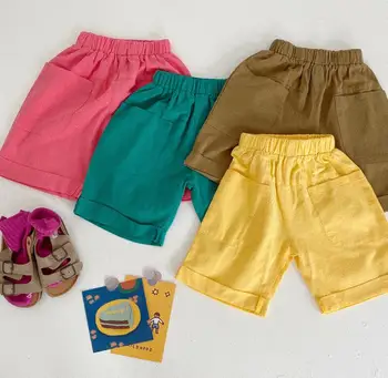 

2020 new girls boys shorts summer cotton fashion kids shorts 1-7 years HV833