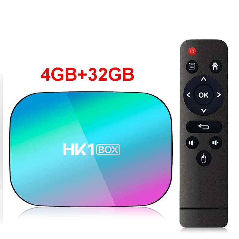 HK1 коробка Android 9,0 Smart Tv BOX Amlogic S905X3 телеприставка 4 Гб ОЗУ 32 Гб 64 Гб 128 Гб ПЗУ 2,4 ГБ+ 5G Wifi 1000M BT4.0 8k медиаплеер - Цвет: 4G32G