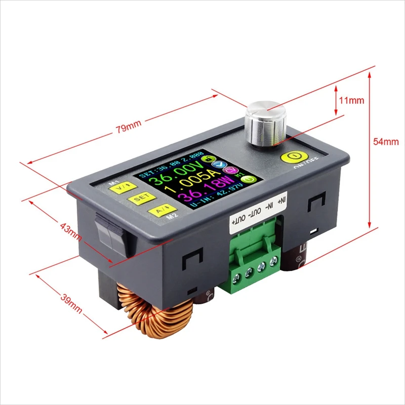 DPS8005-USB ЖК-дисплей постоянного напряжения тока понижающий программируемый модуль питания с USB коммуникационным модулем