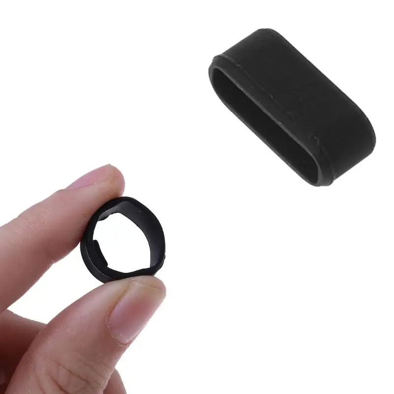 

Professional Belt Loop Silicone Buckle Fastener Ring Connector Replacement Black for Garmin Vivosmart HR HR+
