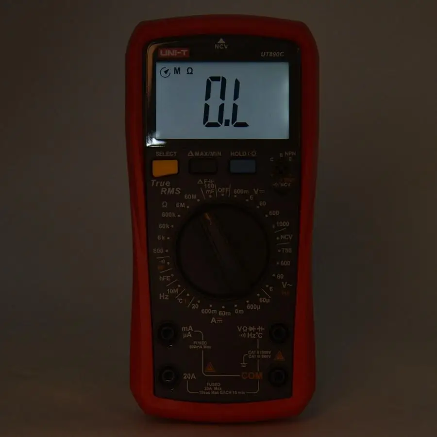 UNI-T UT890C 6000 цифр Многофункциональный цифровой ручной диапазон True RMS Многофункциональный цифровой мультиметр