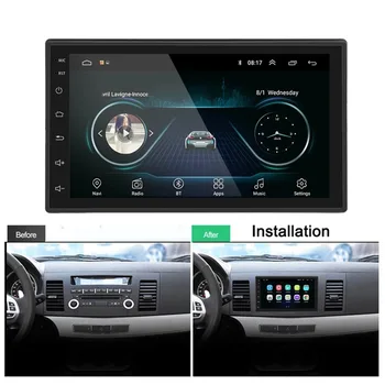 

Car Player Dual Heads USB Function Car Radio Play 7-inch Touch Screen 2 Din GPS Universal Player Android Dual Head Car Radio