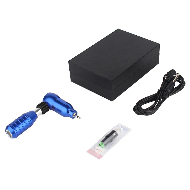 Blue Audio Interface Can Be Rotated Tattoo Tattoo Tattoo Machine Permanent Body Art Painting Tools - Цвет: Blue