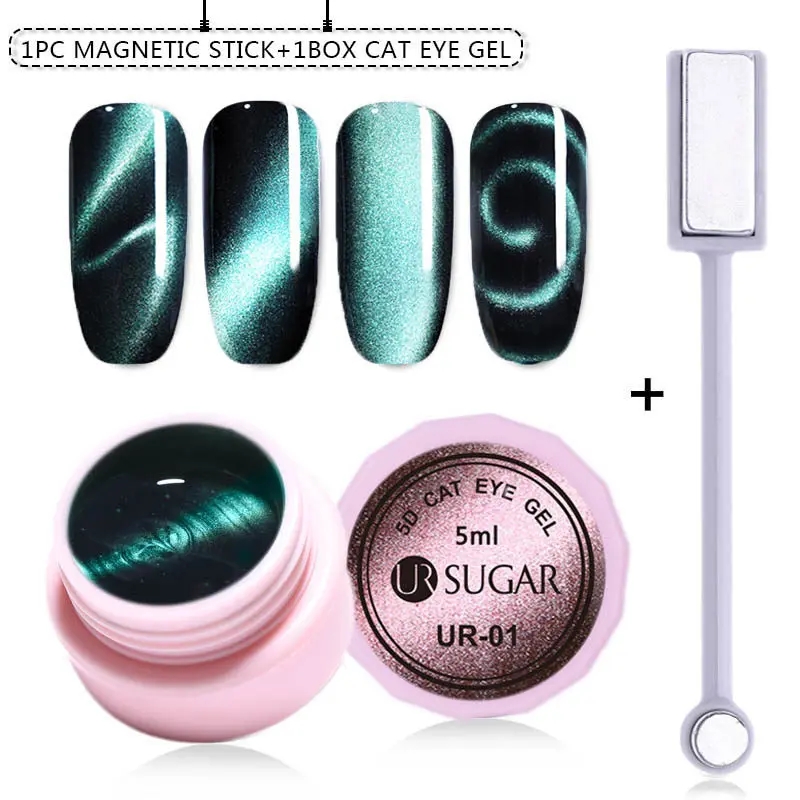 Ur Sugar 9D лак для глаз хамелеона кота Galaxy гель для ногтей УФ Магнитный Гель-лак замачиваемый лак Полупостоянный гель маникюрный лак - Цвет: box-1