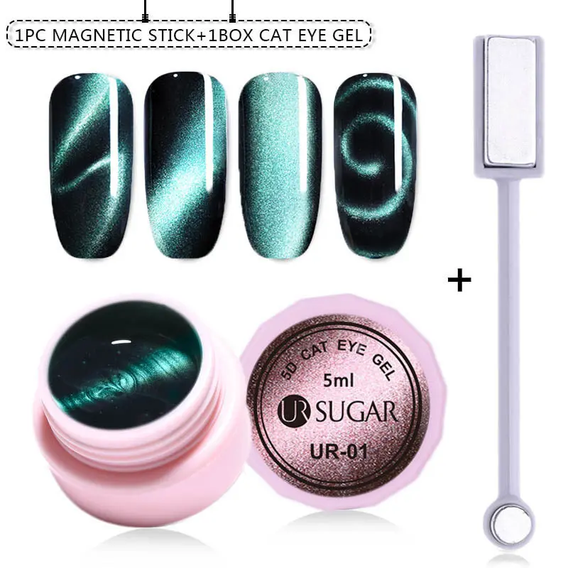 box-1 Ur Sugar 9D лак для глаз хамелеона кота Galaxy гель для ногтей УФ Магнитный Гель-лак замачиваемый лак Полупостоянный гель маникюрный лак - Цвет: box-1