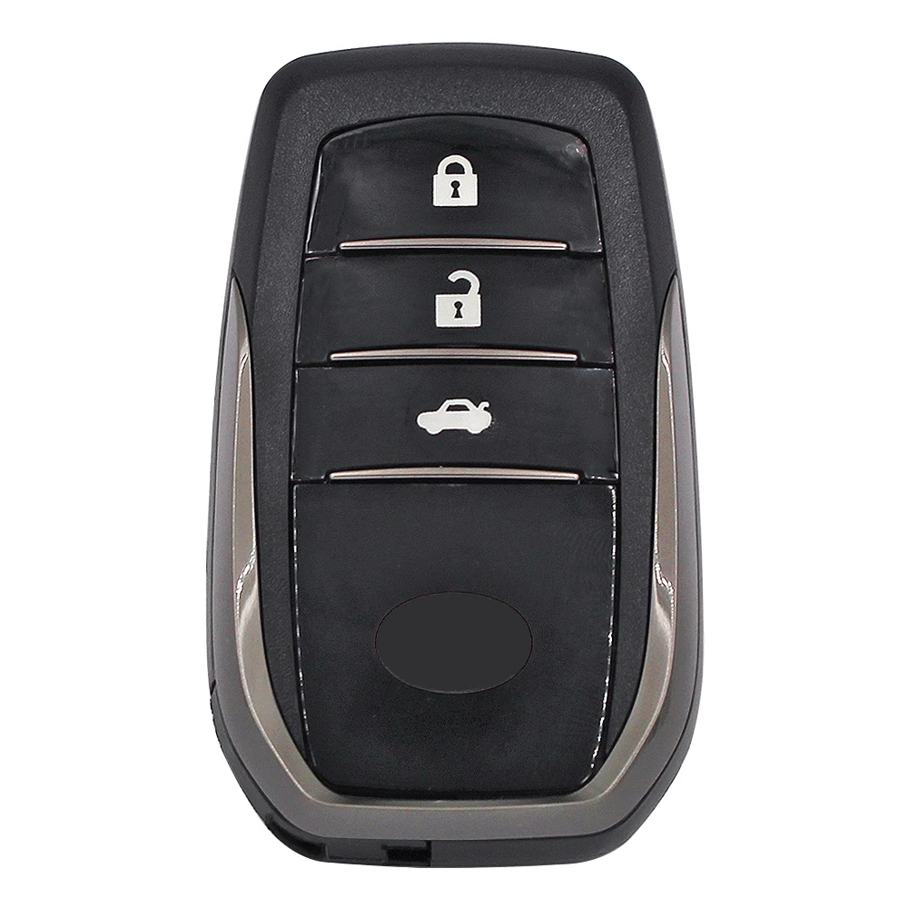 Buttons Remote Key Fob Shell Toyota Fortuner Prado Camry Rav4 Highlander Crown Smart Keyless Case Housing 2/3/4