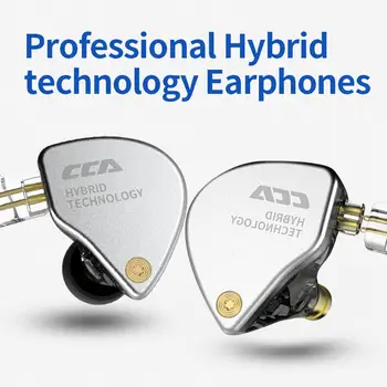 

CCA CA4 1BA+1DD Hybrid In Ear HiFi Monitor IEM 2 Drive Unit Sports Earphone Hifi Bass Earbuds Headset Detacable ZSN ZST V30 V80