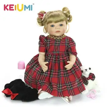 

KEIUMI New Style Baby Reborn Alive Doll 22'' 55 cm Silicone Full Body Princess Girl Doll For Toddler Birthday Gift Best Playmate