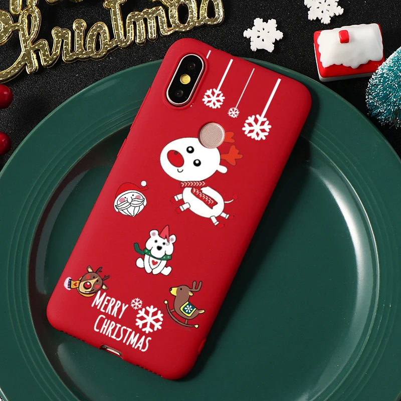 Веселый Рождественский олень мягкий TPU чехол s для Xiaomi Redmi K20 CC9e Примечание 4X5 5A, 7, 6, 8, 9, SE Pro A2 Lite A1 6X 5A 6 6A плюс S2 7A чехол