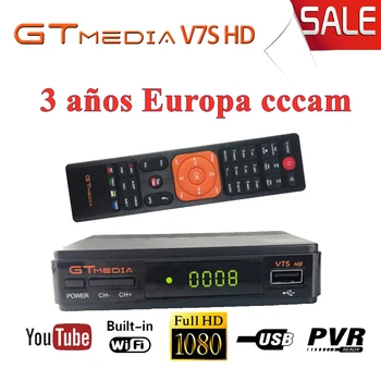 

Freesat v7 hd Satellite tv Receiver gtmedia v7s Decoder free Europe 6 Cline for 3 Year CCCAM 1080P HD Spain Poland Free Shipping