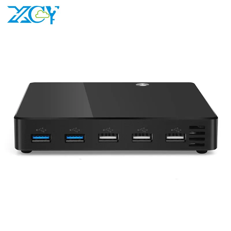 XCY X38 Мини ПК Intel Pentium 2117U процессор Windows 10 300 Мбит/с WiFi Gigabit Ethernet HDMI VGA 2* USB3.0 3* USB2.0 HTPC tv BOX