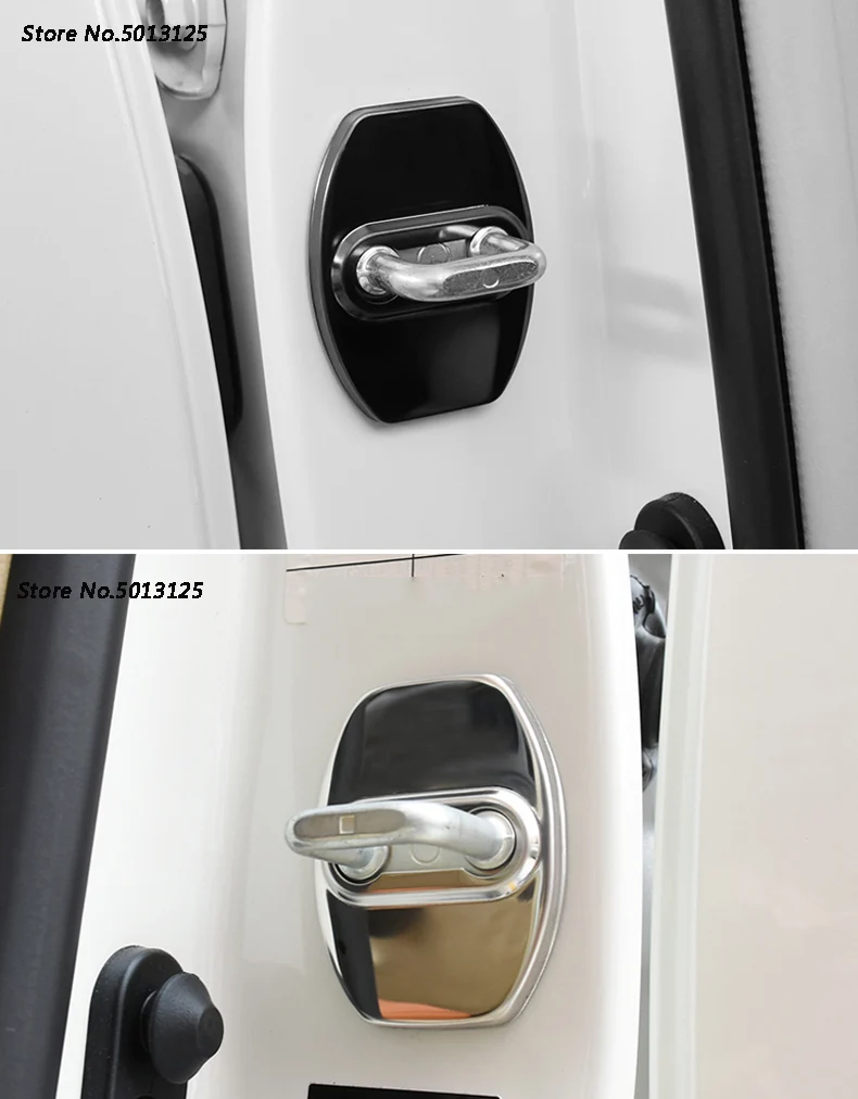 Автоматический дверной замок крышка из нержавеющей стали автомобильная Эмблема для Toyota Corolla Rav4 Auris Prius Camry автомобильные аксессуары
