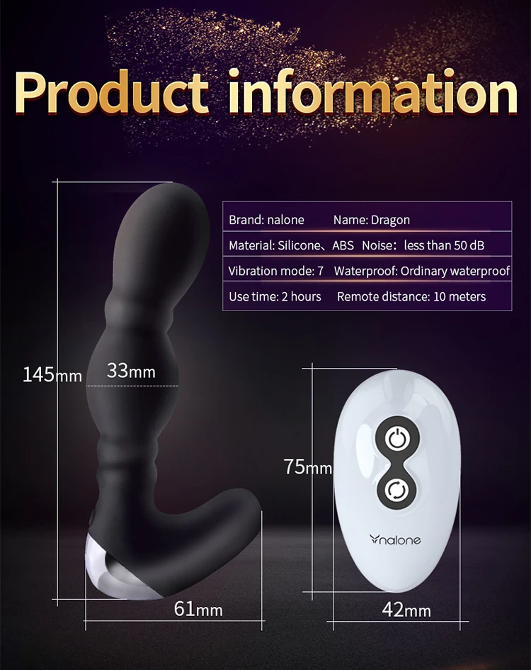 Anal Toys Anal Vibrator for Men Butt Plug Prostate Massage Double Motors Wireless Vibrator Sex Toys for Adult Erotic Toys