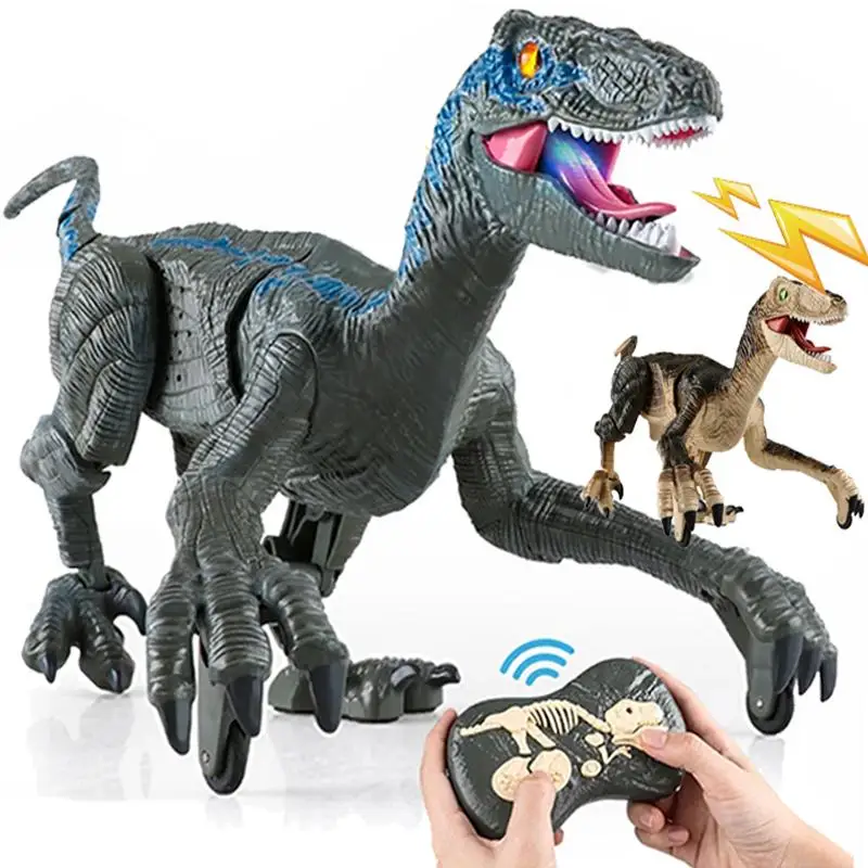 RC Dinosaur Toys for Boys 2.4G Remote Control Electronic Dinosaurios Robots  Raptor Jurassic World T Rex Dinosaure Toy Gift Kids AliExpress