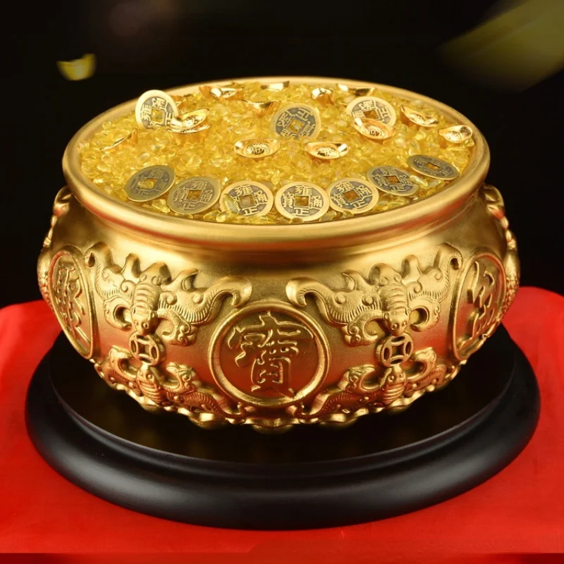 Cornucopia Ornaments Pure Copper Household Living Room Decoration Zhaoju Copper Products Artigianato Salvadanaio Jar