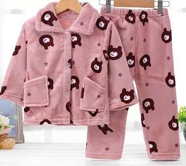 pinkbear MERI AMMI/комплект детской одежды из 2 предметов для девочек, одежда для сна, пижамные комплекты с рисунком кролика и сердца для маленьких девочек возрастом от 2 до 7 лет, J739 - Цвет: pinkbear