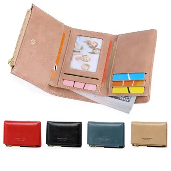 

Womens Short Small Mini Money Purse Wallet Ladies Leather Fold Coin Card Holder Phone Wallet Clutch Purse Card Photo ID Holder