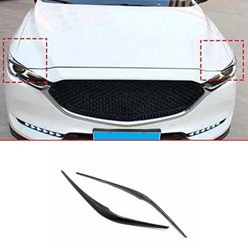

Front Headlight Lamp Cover Trim Headlight Eyelid Strips for Mazda CX-5 CX5 KF 2017 2018 2019 2020