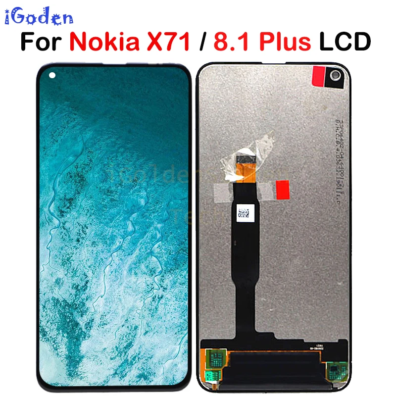 Тест для Nokia X71 ЖК-дисплей для Nokia 8,1 plus TA-1188 Сенсорная панель дигитайзер сборка для Nokia X71 TA-1167 lcd