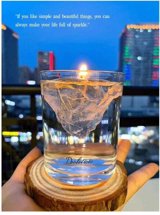 Creative Soy Wax Floating Iceberg Scented Candle Set Suspended wax scented candle Romantic Aromatherapy Candles DIY material | Дом и сад