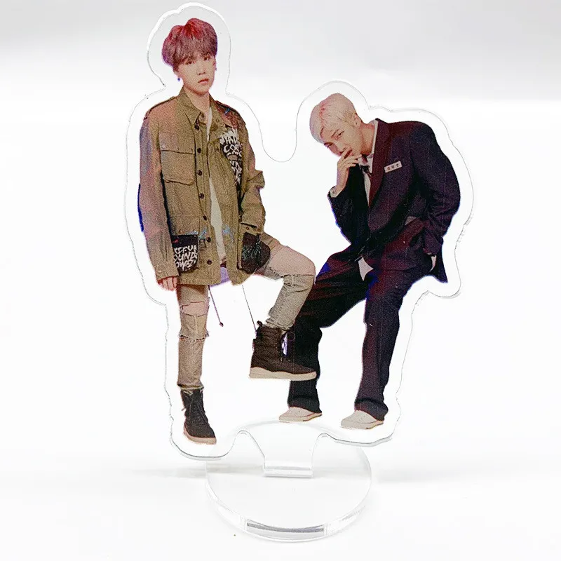 Bangtan обувь для мальчиков прозрачный Стенд Рисунок доска карта душа Persona JUNG KOOK JIMIN Творческий Настольный Декор FESTA мальчик с Luv - Цвет: 4