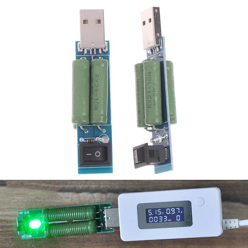 

New Hot 1PC New USB Load Resistance Power Resistors Mobile Power Aging Resistance Hot Sale