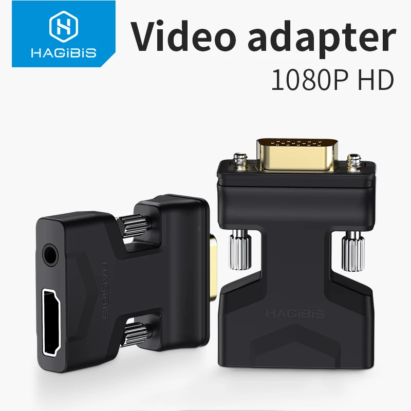 Puerto Audio 3.5mm Convertidor Hdmi A Vga Full Hd Puerto Audio 3.5mm Convertidor Hdmi A Vga Full Hd