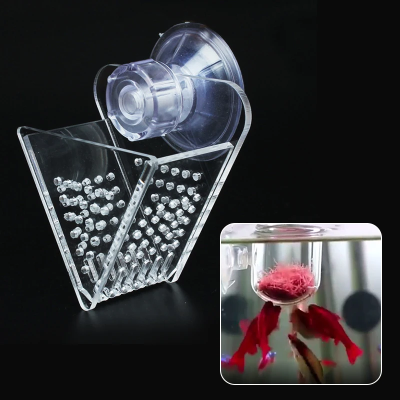 Frozen Red Blood Worm Feeder Cup Fish Tank Cone Nematode Funnel Fish